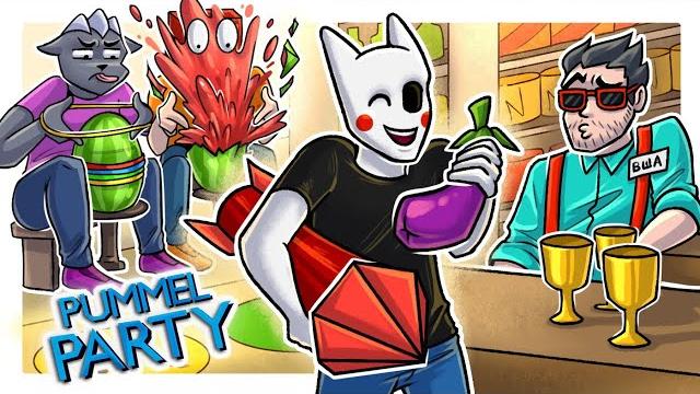 Пуммел на рынке! очень угарная игра в pummel party Пуммел на рынке! очень угарная игра в pummel party