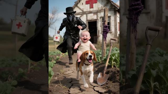 Black plague strikes! can a dog save a sick baby?! #doghero #aistory #blackplague #rescuedog Black plague strikes! can a dog save a sick baby?! #doghero #aistory #blackplague #rescuedog