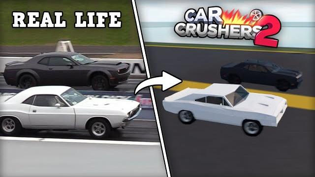 Recreating drag races in car crushers 2! Recreating drag races in car crushers 2!