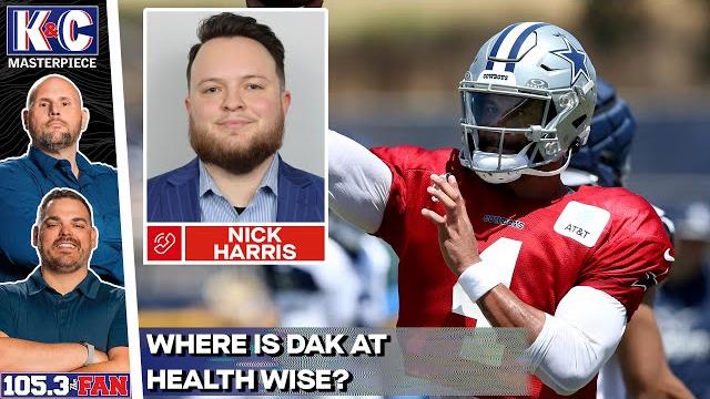 Nick harris on his cowboys ota takeaways, dak's health, eberflus' defense | k&c masterpiece Nick harris on his cowboys ota takeaways, dak's health, eberflus' defense | k&c masterpiece