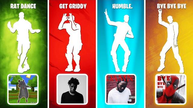 Legendary fortnite dances with the actual music Legendary fortnite dances with the actual music