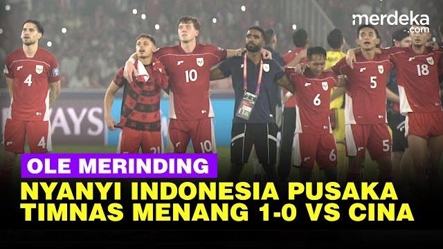 Bikin merinding ole romeny nyanyi lagu indonesia pusaka, cetak gol kemenangan timnas 1-0 vs cina Bikin merinding ole romeny nyanyi lagu indonesia pusaka, cetak gol kemenangan timnas 1-0 vs cina