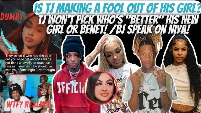 Did tj make a fool out of his girl? he wont pick "who's better" benet or his girl!/ bj gets messy! Did tj make a fool out of his girl? he wont pick "who's better" benet or his girl!/ bj gets messy!