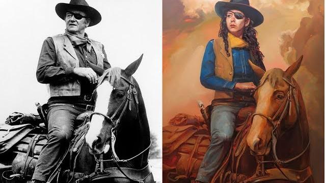 When artist reimagined iconic western movies with female cowboys and the result is pretty badass When artist reimagined iconic western movies with female cowboys and the result is pretty badass