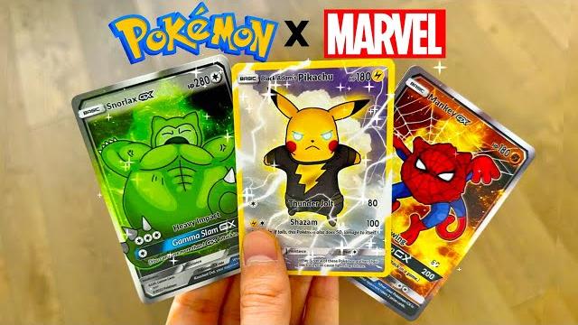 I open marvel pokémon cards I open marvel pokémon cards