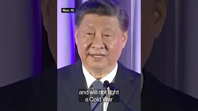 Xi says china won't fight 'cold or hot war' with us Xi says china won't fight 'cold or hot war' with us