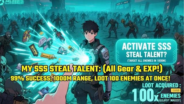 (full)my sss steal talent: 99% success, 1000m range, loot 100 enemies at once! (all gear & exp!) (full)my sss steal talent: 99% success, 1000m range, loot 100 enemies at once! (all gear & exp!)