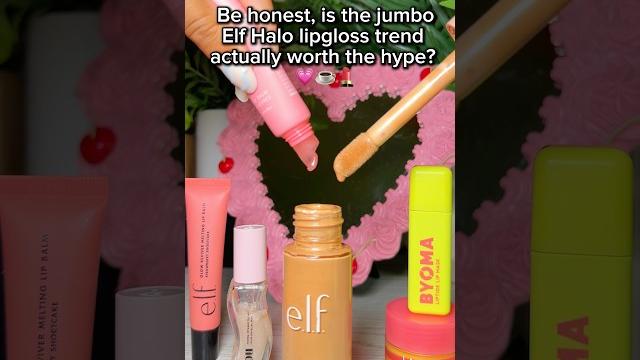 How do we feel about the jumbo elf halo lipgloss? ️ #relatable #aesthetic #elf #beauty #preppy How do we feel about the jumbo elf halo lipgloss? ️ #relatable #aesthetic #elf #beauty #preppy