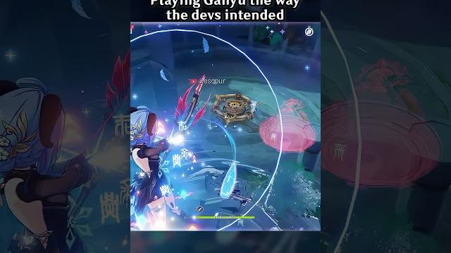 Playing ganyu the way the devs intended Playing ganyu the way the devs intended
