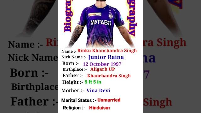 Rinku singh biography || rinku singh bio || Rinku singh biography || rinku singh bio ||