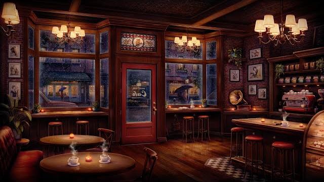 Night owl jazz cafe ambience with relaxing jazz music & rain sounds Night owl jazz cafe ambience with relaxing jazz music & rain sounds