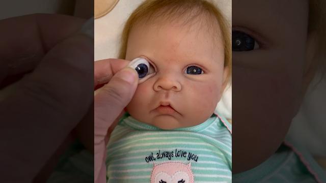 Removal of silicone baby doll's eyes Removal of silicone baby doll's eyes