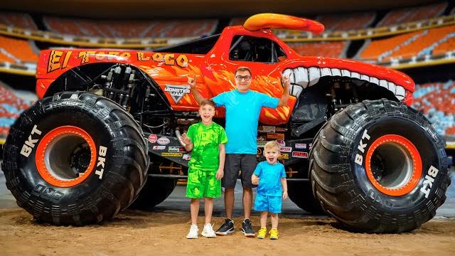 Roma and diana visited monster jam show 2024 Roma and diana visited monster jam show 2024