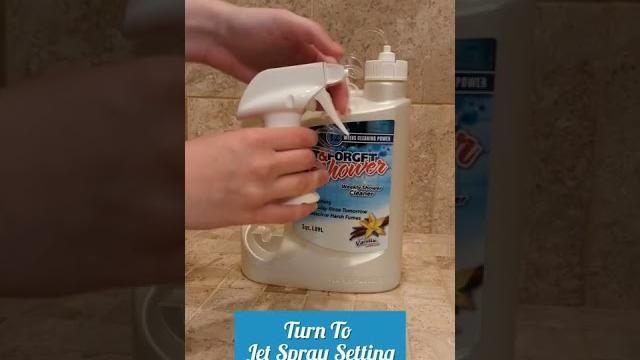Wet and forget shower setup - sprayer instructions Wet and forget shower setup - sprayer instructions