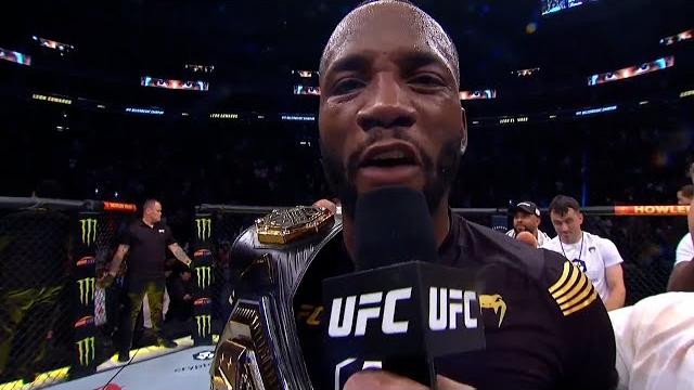 Leon edwards octagon interview | ufc 278 Leon edwards octagon interview | ufc 278