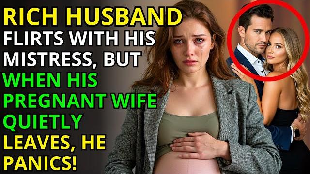 A rich husband flirts with his mistress, but when his pregnant wife quietly leaves, he panics! A rich husband flirts with his mistress, but when his pregnant wife quietly leaves, he panics!