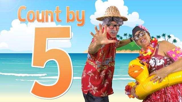 Count by 5's | grandma and grandpa at the beach | jack hartmann Count by 5's | grandma and grandpa at the beach | jack hartmann