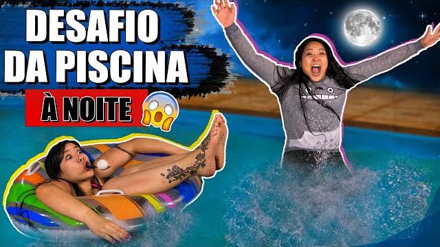 Desafio da piscina à noite !! | blog das irmãs Desafio da piscina à noite !! | blog das irmãs