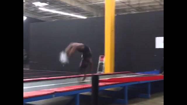 Tumbling with my feet tied together Tumbling with my feet tied together