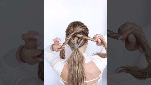 You can do this hairstyle in less than a minute #hairstyles #plait #coiffures #viral You can do this hairstyle in less than a minute #hairstyles #plait #coiffures #viral
