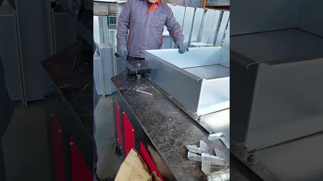 Upgrade your hvac shop: automated fire damper riveting for faster production #hvac #firedamper Upgrade your hvac shop: automated fire damper riveting for faster production #hvac #firedamper