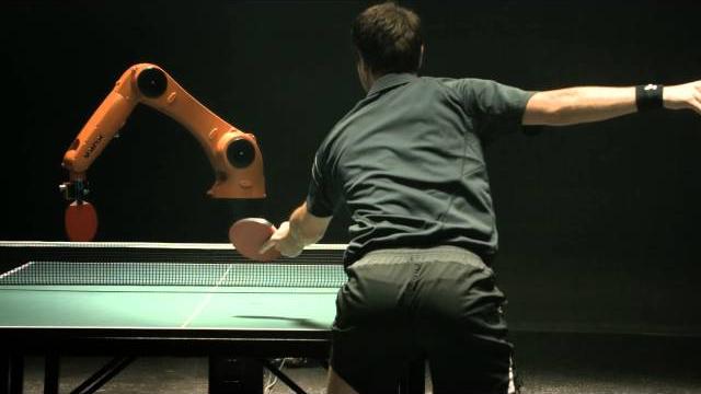The duel: timo boll vs. kuka robot The duel: timo boll vs. kuka robot
