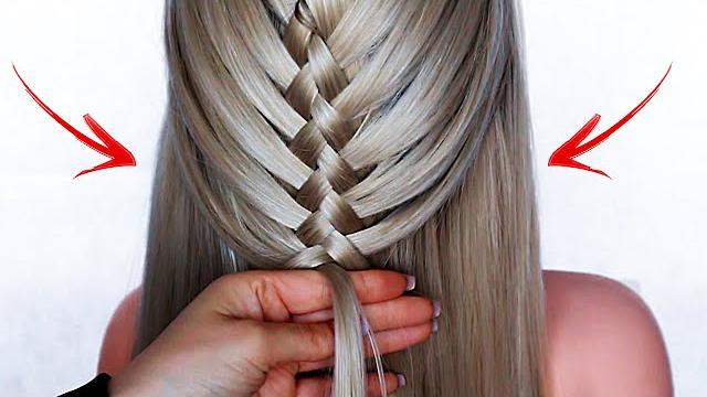 Easy zig zag braid #shorts Easy zig zag braid #shorts