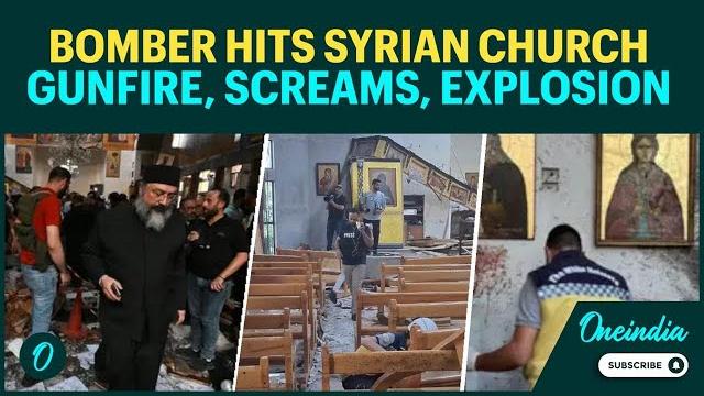 Su**ide bomber turns sunday mass into blood-soaked nightmare: explosion rip through damascus church Su**ide bomber turns sunday mass into blood-soaked nightmare: explosion rip through damascus church