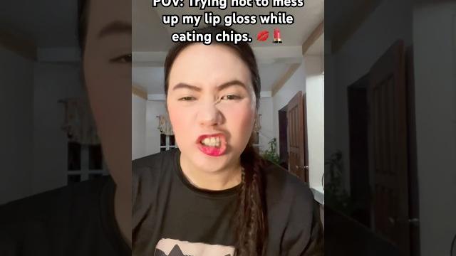 Lip gloss is glossy, but i’m still hungry. Lip gloss is glossy, but i’m still hungry.