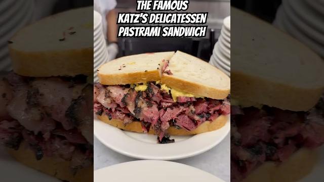 The famous katz’s delicatessen pastrami sandwich! The famous katz’s delicatessen pastrami sandwich!