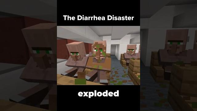 Minecraft diarrhea disaster #shorts Minecraft diarrhea disaster #shorts