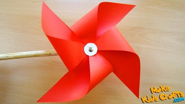 How to make a pinwheel that spins? | paper windmill | paper pinwheel tutorial | easy crafts | diy How to make a pinwheel that spins? | paper windmill | paper pinwheel tutorial | easy crafts | diy