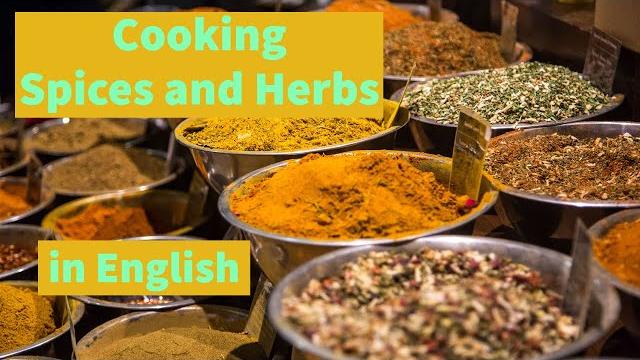 Cooking spices and herbs - english words Cooking spices and herbs - english words