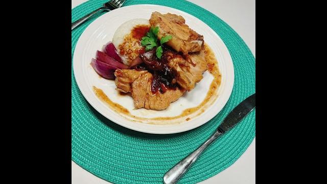 黑椒猪排盖饭 黑椒猪排盖饭
