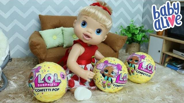 Baby alive duda ganhou lol surprise confeti pop Baby alive duda ganhou lol surprise confeti pop