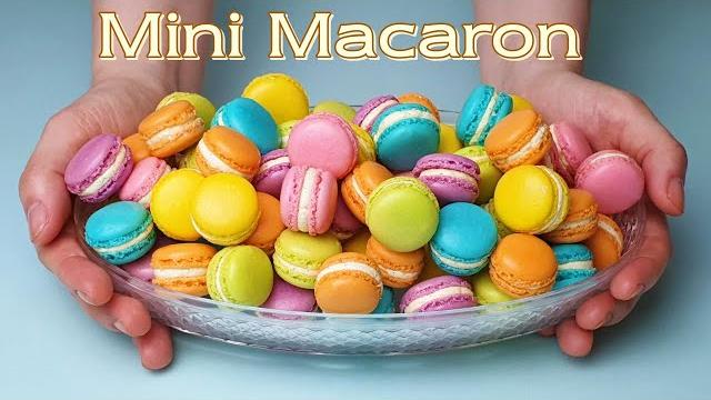Vanilla mini macaron recipe / italian meringue macaron Vanilla mini macaron recipe / italian meringue macaron