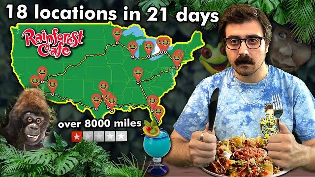 I ate at every rainforest cafe in the country I ate at every rainforest cafe in the country