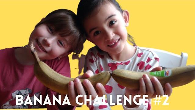 Opening banana challenge with no hands Opening banana challenge with no hands