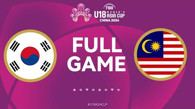 Korea v malaysia | full basketball game | fiba u18 women's asia cup 2024 | divison a | group phase Korea v malaysia | full basketball game | fiba u18 women's asia cup 2024 | divison a | group phase