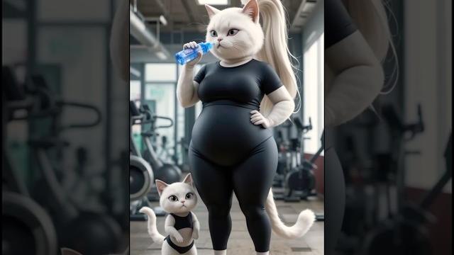 Chubby cat weight loss! #cat #aicat #cute #chubby #kitten #weightloss #catlovers #abcdefu Chubby cat weight loss! #cat #aicat #cute #chubby #kitten #weightloss #catlovers #abcdefu