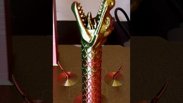 3d printed dragon flame wand 3d printed dragon flame wand