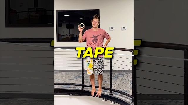 How much tape makes a tightrope? How much tape makes a tightrope?