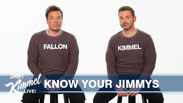 Jimmy kimmel & jimmy fallon finally clear up who is who Jimmy kimmel & jimmy fallon finally clear up who is who