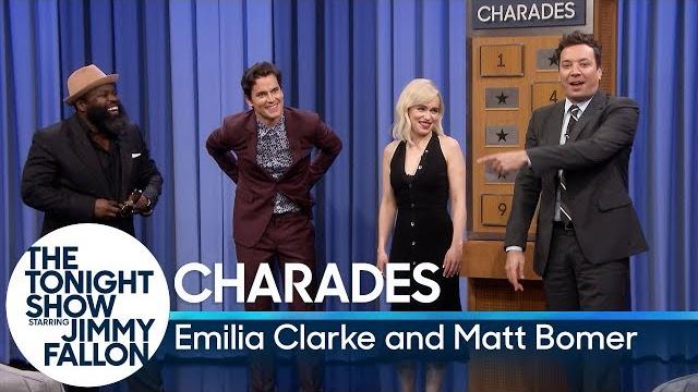 Charades with emilia clarke and matt bomer Charades with emilia clarke and matt bomer
