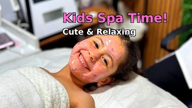 Asmr kids spa | gentle face massage for 7-year-old girl | no talking, soothing sounds & smile Asmr kids spa | gentle face massage for 7-year-old girl | no talking, soothing sounds & smile