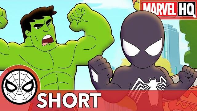Venom spidey vs hulk! | marvel super hero adventures - cloudy with a chance of smiles | short Venom spidey vs hulk! | marvel super hero adventures - cloudy with a chance of smiles | short