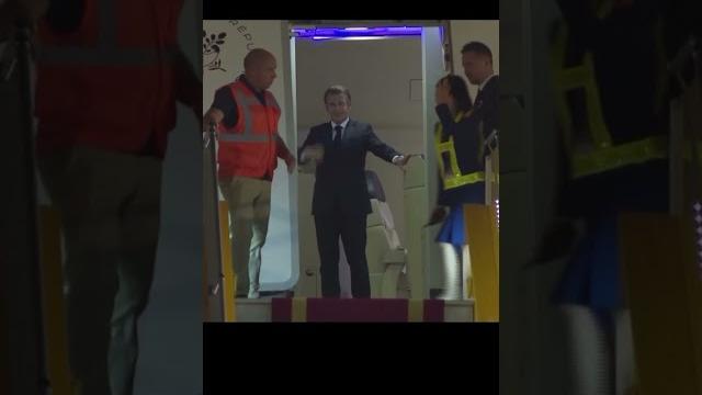 French president macron's wife shoves him in the face at vietnam arrival #france #emmanuelmacron French president macron's wife shoves him in the face at vietnam arrival #france #emmanuelmacron