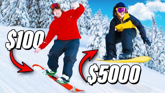 $100 vs $5,000 snowboards! $100 vs $5,000 snowboards!