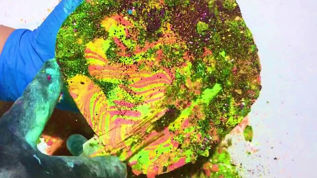 Satisfying neon swirls Satisfying neon swirls