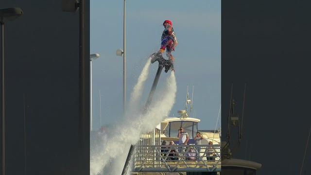 Flyboarding in sainte-maxime, france Flyboarding in sainte-maxime, france